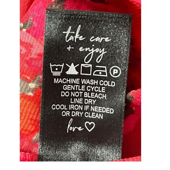 Nic + Zoe dress Mix and Mingle Abstract print red size Medium M - Picture 8 of 8